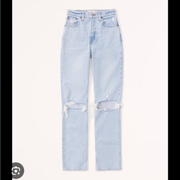 Abercrombie & Fitch 90s Ultra High Rise Straight Jean - Picture 3 of 10